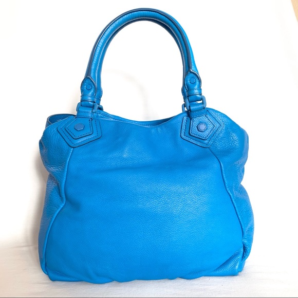 Authentic Marc By Mark Jacobs Blue Leather Bag - Picture 4 of 12